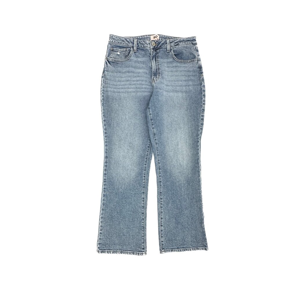 SO High Rise 90s Bootcut Distressed Women's size 17 Medium Blue Denim jeans